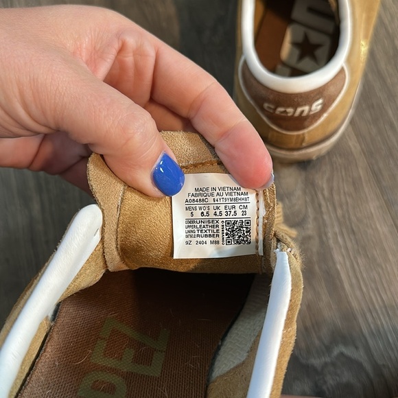 L. Lopez Converse Brown Sneakers size 6.5 women’s - Picture 5 of 6